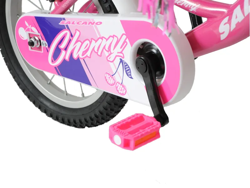 Salcano Cherry 14 Inch Wheel Kids Bike Pink and White-6